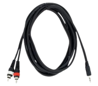 Cinch auf 3,5mm Klinke Kabel 1,5 m