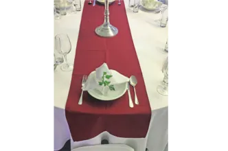 Dinnerset  8P. rund / Husse