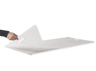 Buffet-Marktstand blau