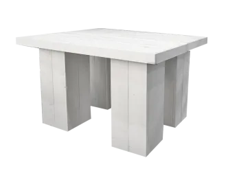 Wood Hightable Set 6P. Z-Fuß schwarz