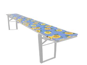 Bierzeltbank mit Lehne