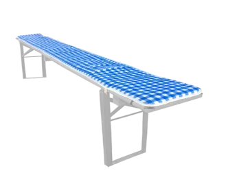 Bierzeltbank mit Lehne