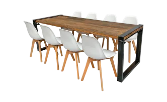 Industrial Dinnertableset 8P. 2,2 m Rivi&eacute;ra