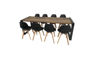 Industrial Dinnertableset 8P. 2,2 m Rivi&eacute;ra