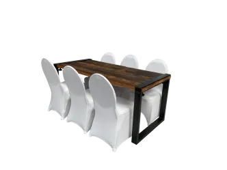 Industrial Dinnertableset 6P. 1,8 m Bankett