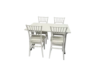 4P. Tischset Keeve wei&szlig;