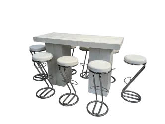 Barhocker Z-Fuss wei&szlig;