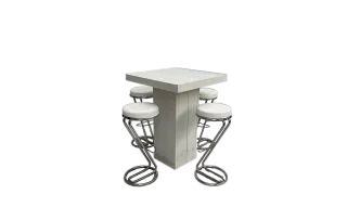 Barhocker Z-Fuss wei&szlig;