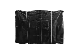 Mittelverbinder schwarz mir Rei&szlig;verschluss f&uuml;r Cateringzelte 3m 