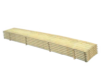 Holzbodenelement 5 m ( Classic ) inkl. Stahl Unterbau