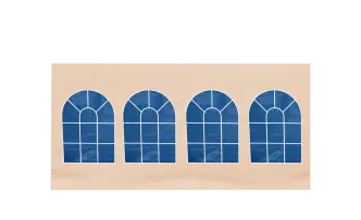 Mastertent Regenrinne 4m sandfarbe