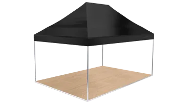 Mastertent 4 x 6 m schwarz