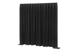 Pipe and Drape 3m Set schwarz