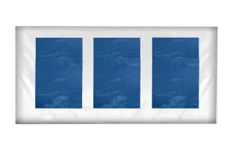 Seitenwand 4 m mit 3 Fenstern weiss (Mastertent)