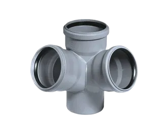 HT 100 DN110 Eckdoppelabzweig 67&deg;