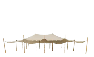 Stretchzelt 15 x 20m  (SET) mit Boden