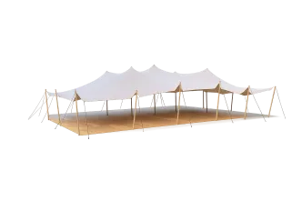 Stretchzelt 10 x 30m  (SET)  mit Boden