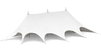 Sternzelt 3-Mast 21,70 x 12,60 Meter