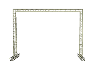 LED Wand Support Tor 4,5 x 4,3m 