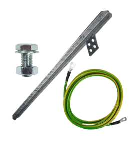 Erdungsschelle mit Staberder (Kreuzerder)