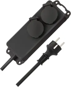 2-Fach Outdoor Schuko Verteiler