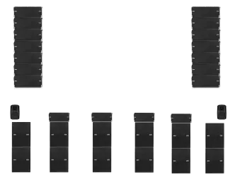 DVA Line Array Set FLY18T-12B-2L 