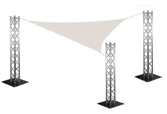 Sonnensegel SET 5x5x7,1 Meter