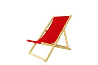 Strandstuhl Rot